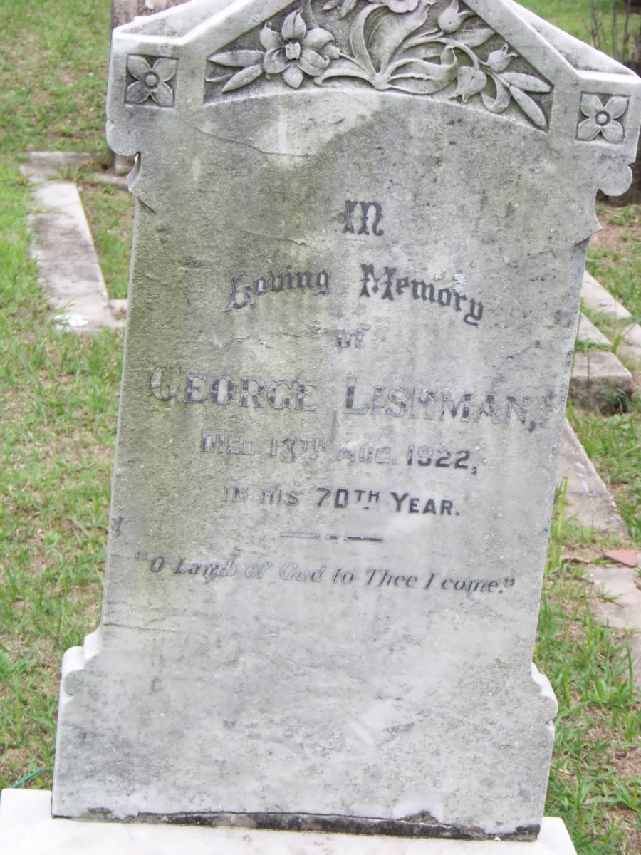 LISHMAN George -1922