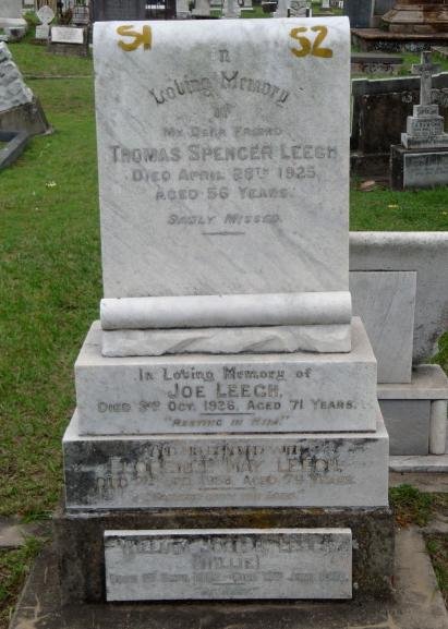 LEECH Thomas Spencer -1925 :: LEECH Joe -1936 :: LEECH ? May :: LEECH Willie ?