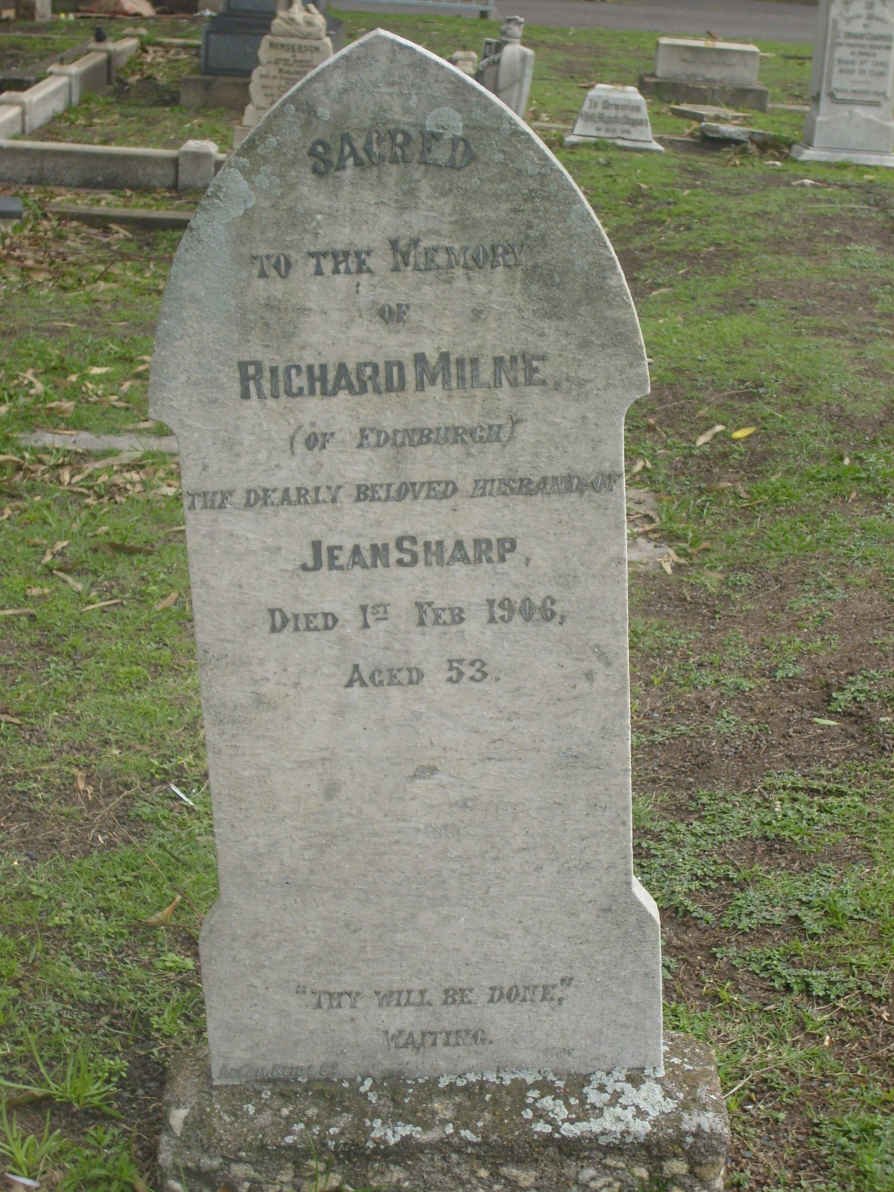 MILNE Richard -1906