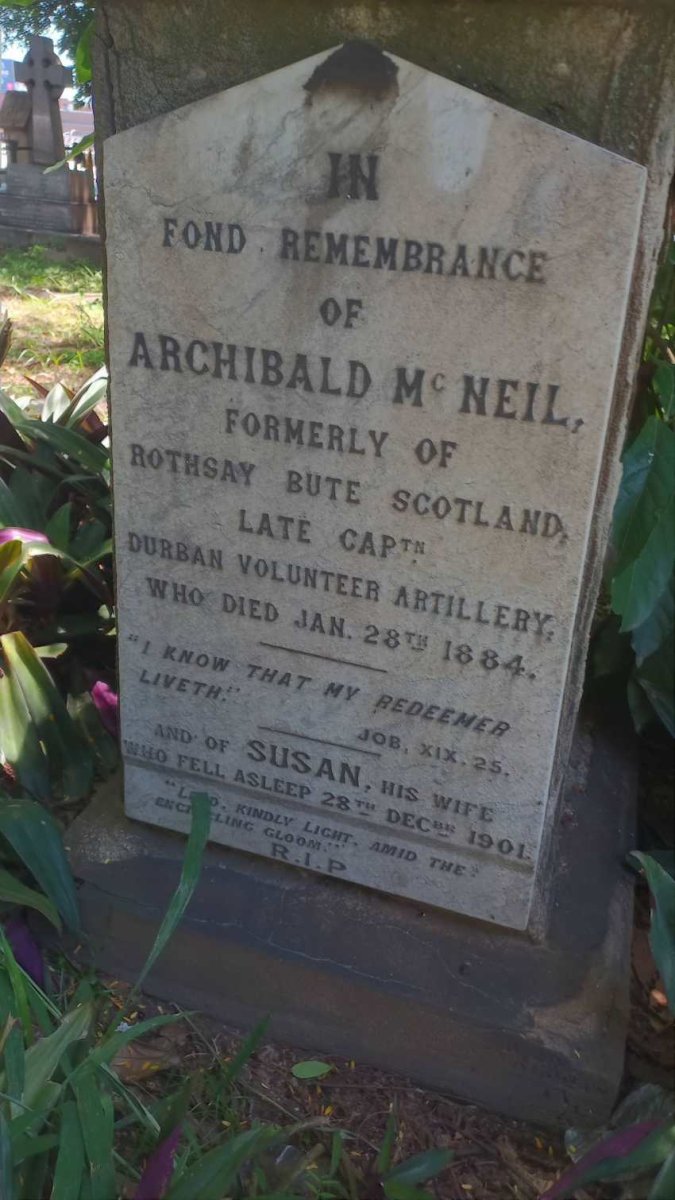 MCNEIL Archibald -1884 & Susan -1901