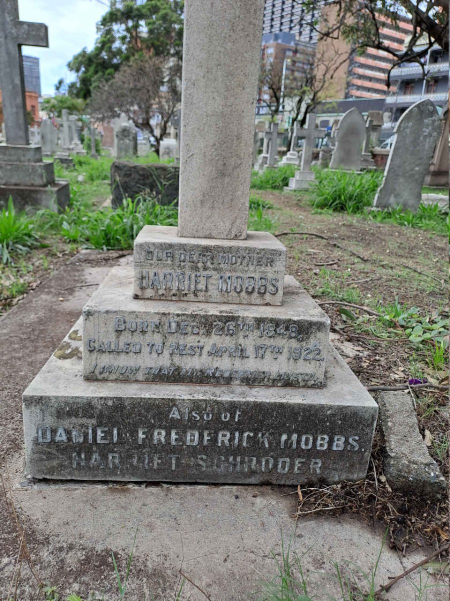 MOBBS Harriet 1848-1922 :: MOBBS Daniel Frederick :: SCHRODER Harriet