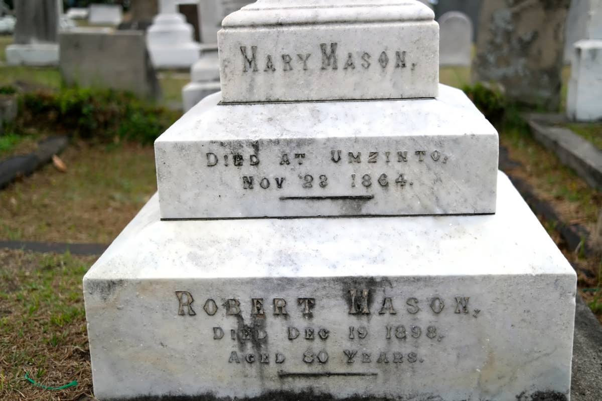 MASON Robert -1898 &amp; Mary MATHEWS 1818-1864