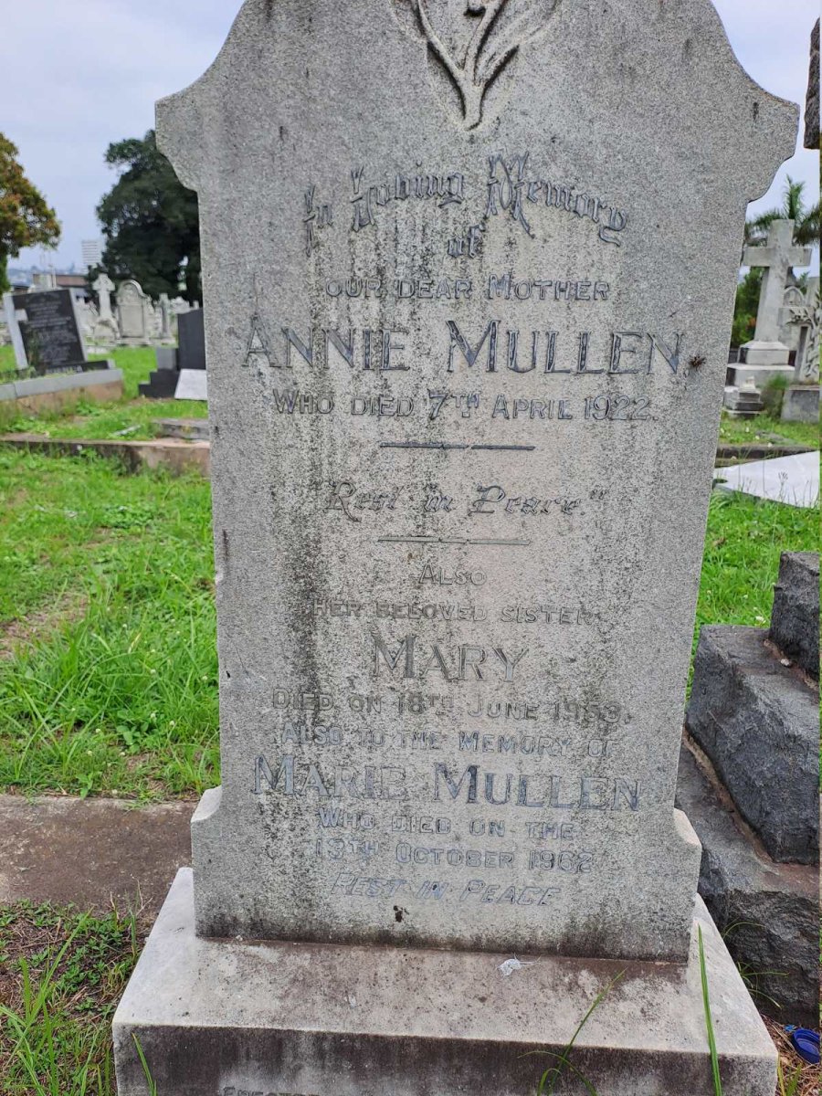 MULLEN Annie -1922 :: MULLEN Mary -1953 :: MULLEN Marie -1962