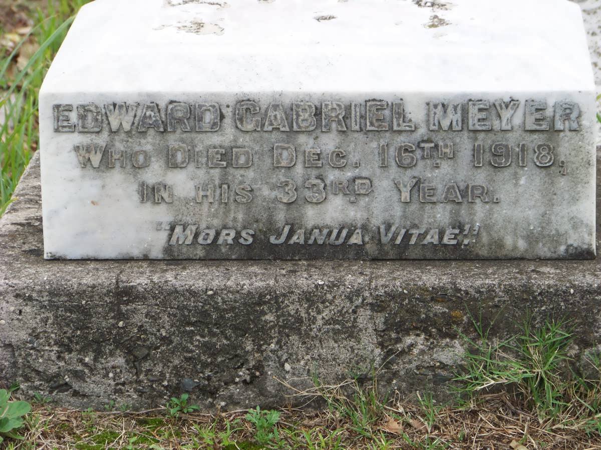 MEYER Edward Gabriel -1918