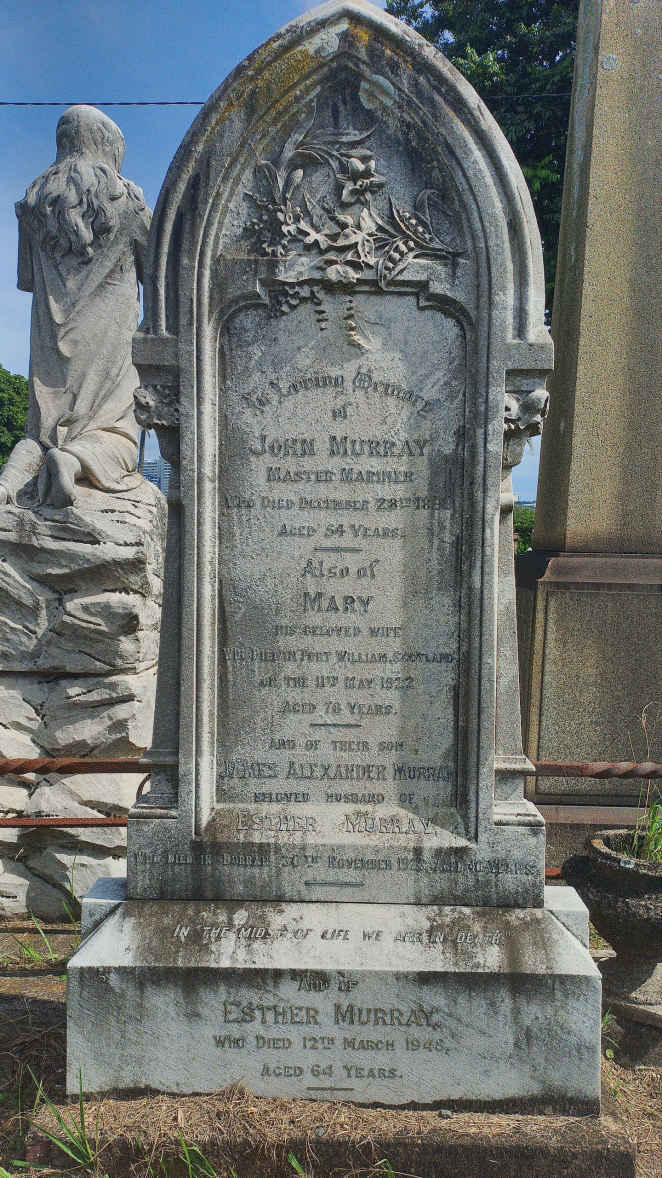 MURRAY John -1898 & Mary -1922 :: MURRAY James Alexander -1923