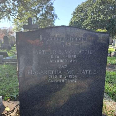 MCHATTIE Arthur S. -1958 & Magaretha -1958