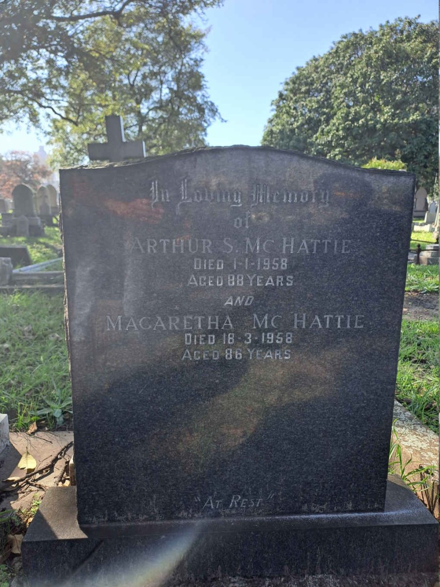 MCHATTIE Arthur S. -1958 & Magaretha -1958
