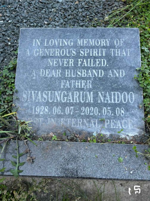 NAIDOO Sivasungarum 1928-2020