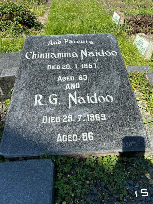 NAIDOO Chinnamma -1957 :: NAIDOO R.G. -1959