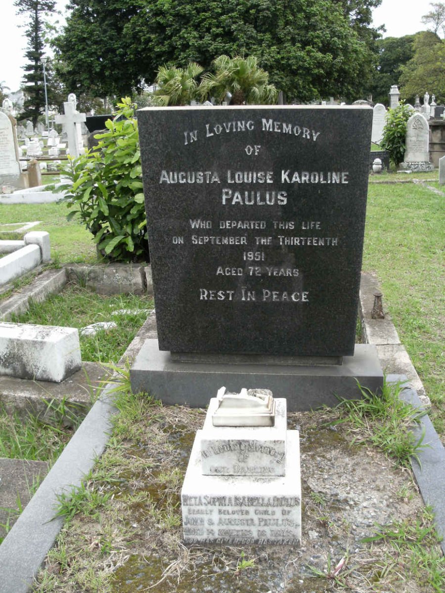 PAULUS Augusta Louise Karoline -1951:: PAULUS Meta Sophia Isabella