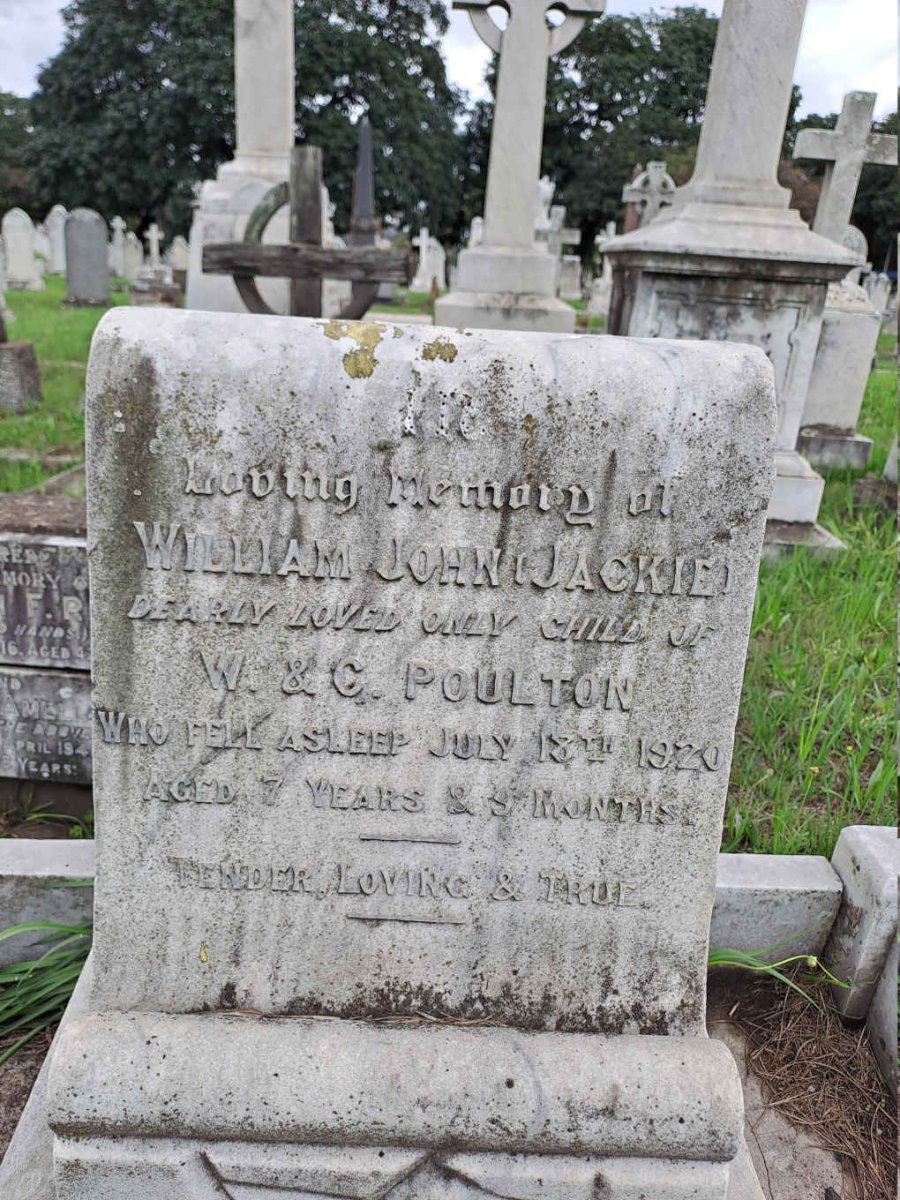 POULTON William John -1920 