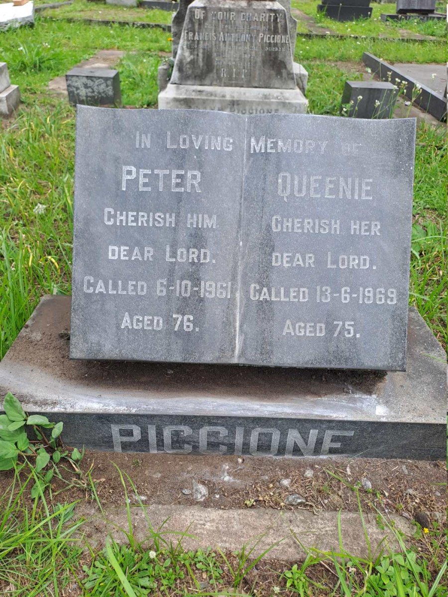 PICCIONE Peter -1961 & Queenie -1969