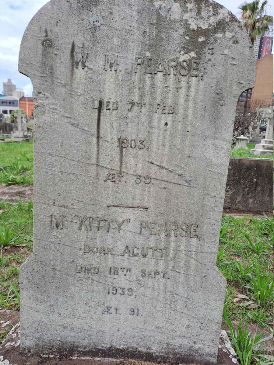 PEARSE W.M. -1903 & M. ACUTT -1939