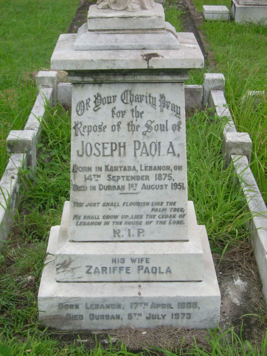 PAOLA Joseph 1875-1951 &amp; Zariffe SASSEN 1888-1975