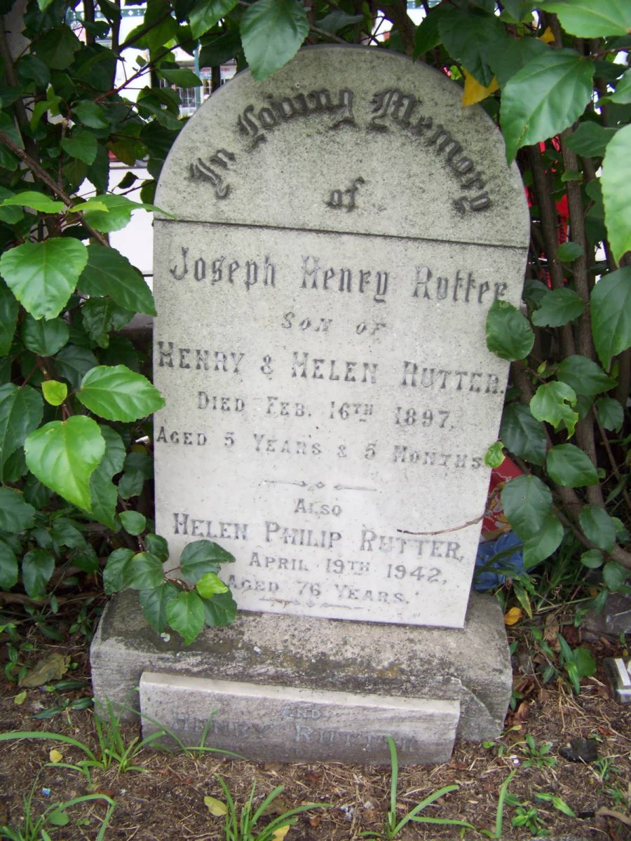 RUTTER Helen Philip -1942 :: RUTTER Joseph Henry -1897