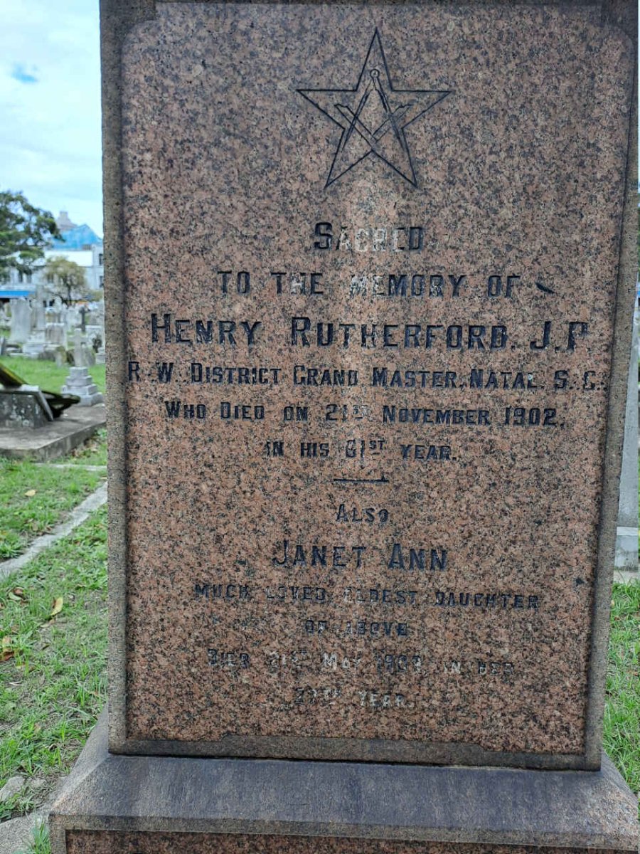 RUTHERFORD Henry -1902 :: RUTHERFORD Janet Ann -190?