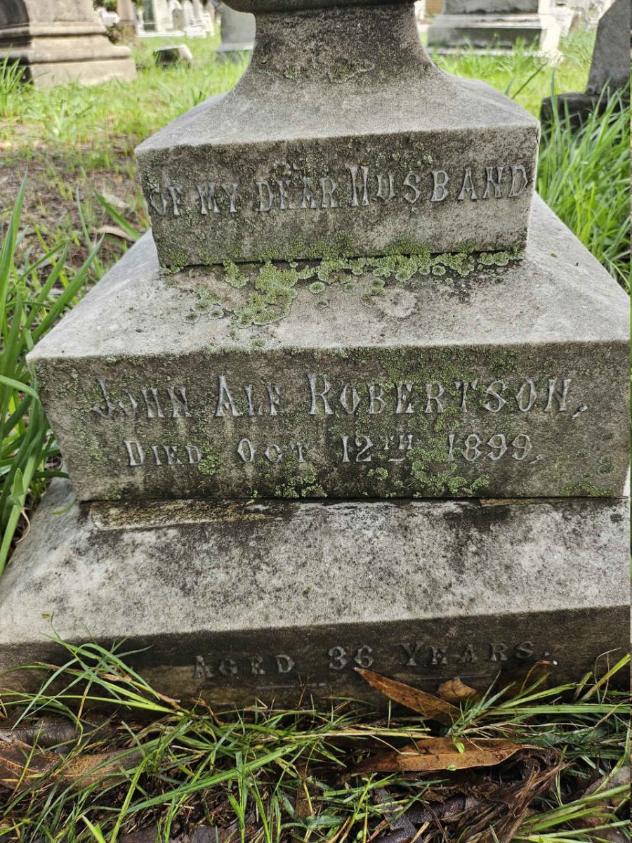 ROBERTSON John  Alf -1899