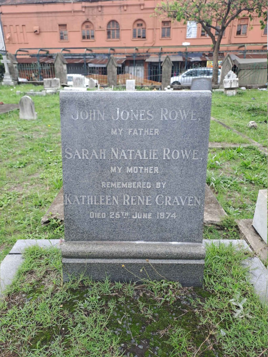 ROWE John Jones & Sarah Natalie :: CRAVEN Kathleen Rene -1974