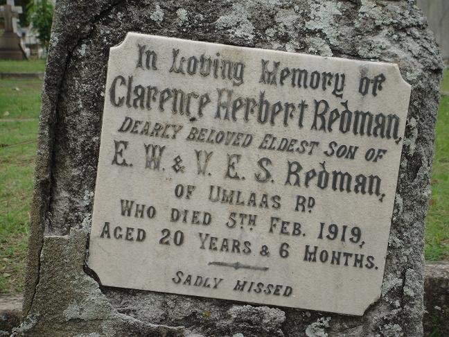 REDMAN Clarence Herbert -1919