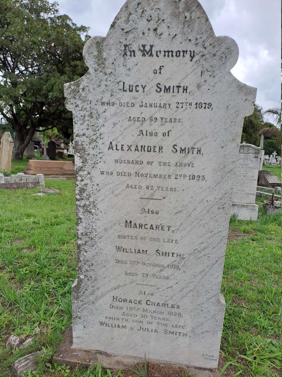 SMITH Alexander -1893 & Lucy -1879 :: SMITH Margaret -1910 :: SMITH Horace Charles -1928