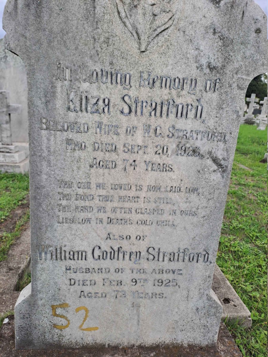 STRATFORD William Godfrey -1925 & Eliza -1923