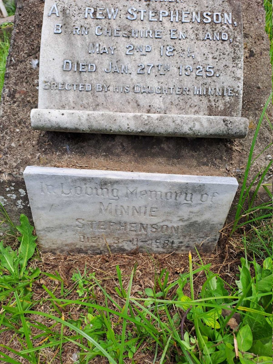 STEPHENSON Andrew 1841-1925 :: STEPHENSON Minnie -1981