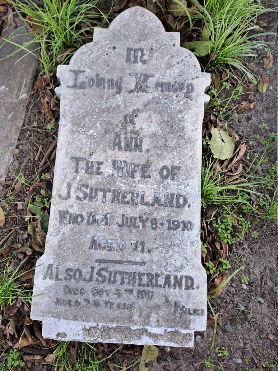 SUTHERLAND J. -1911 & Ann -1910