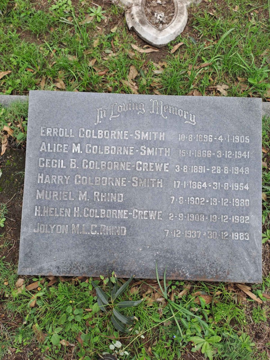 SMITH, COLBORNE ::  RHIND