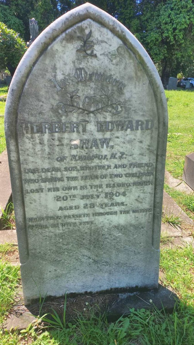 SHAW Herbert Edward -1904