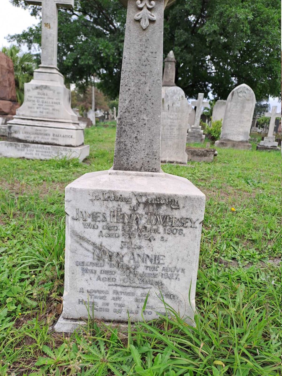 TOWERSEY James Henry -1908 & Mary Annie -1927
