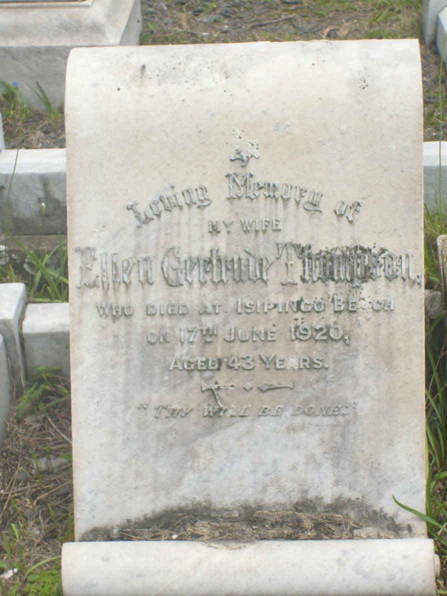 THOMPSON Ellen Gertrude -1920