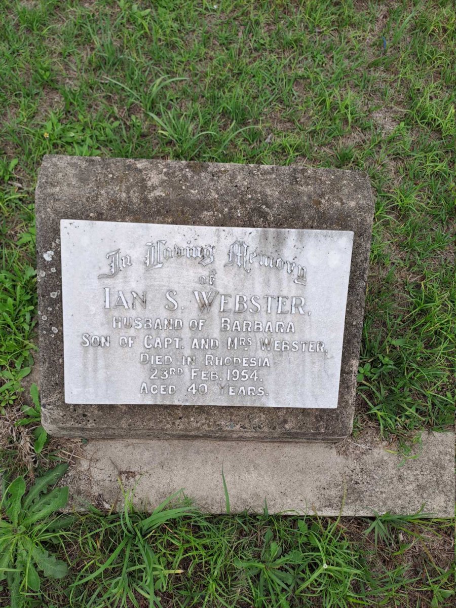 WEBSTER Ian S. -1954