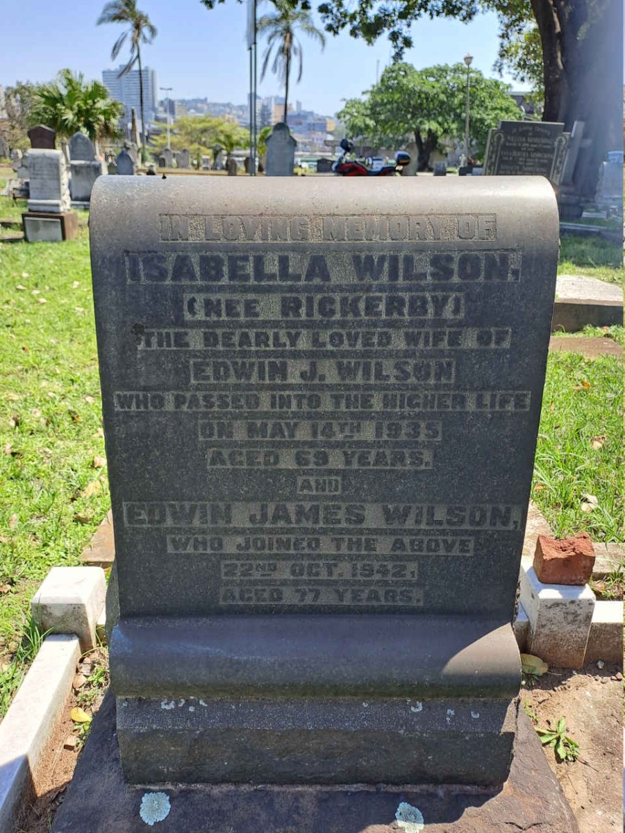 WILSON Edwin James -1942 & Isabella RICKERBY -1935 