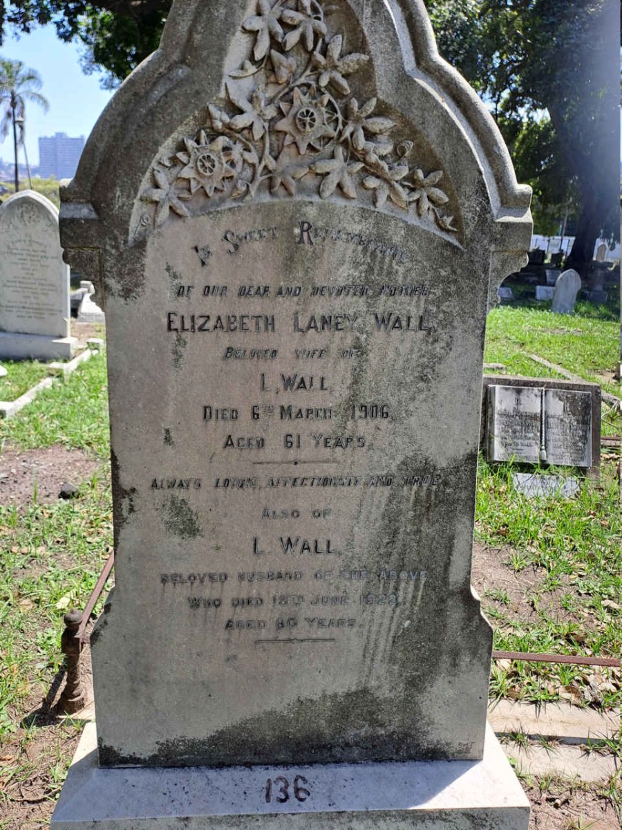 WALL L. -1922 & Elizabeth Laney -1906