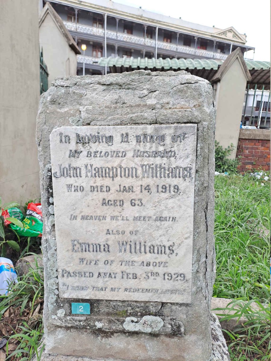 WILLIAMS John Hampton -1919 & Emma -1929