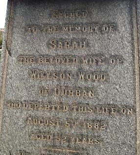 WOOD Sarah -1882