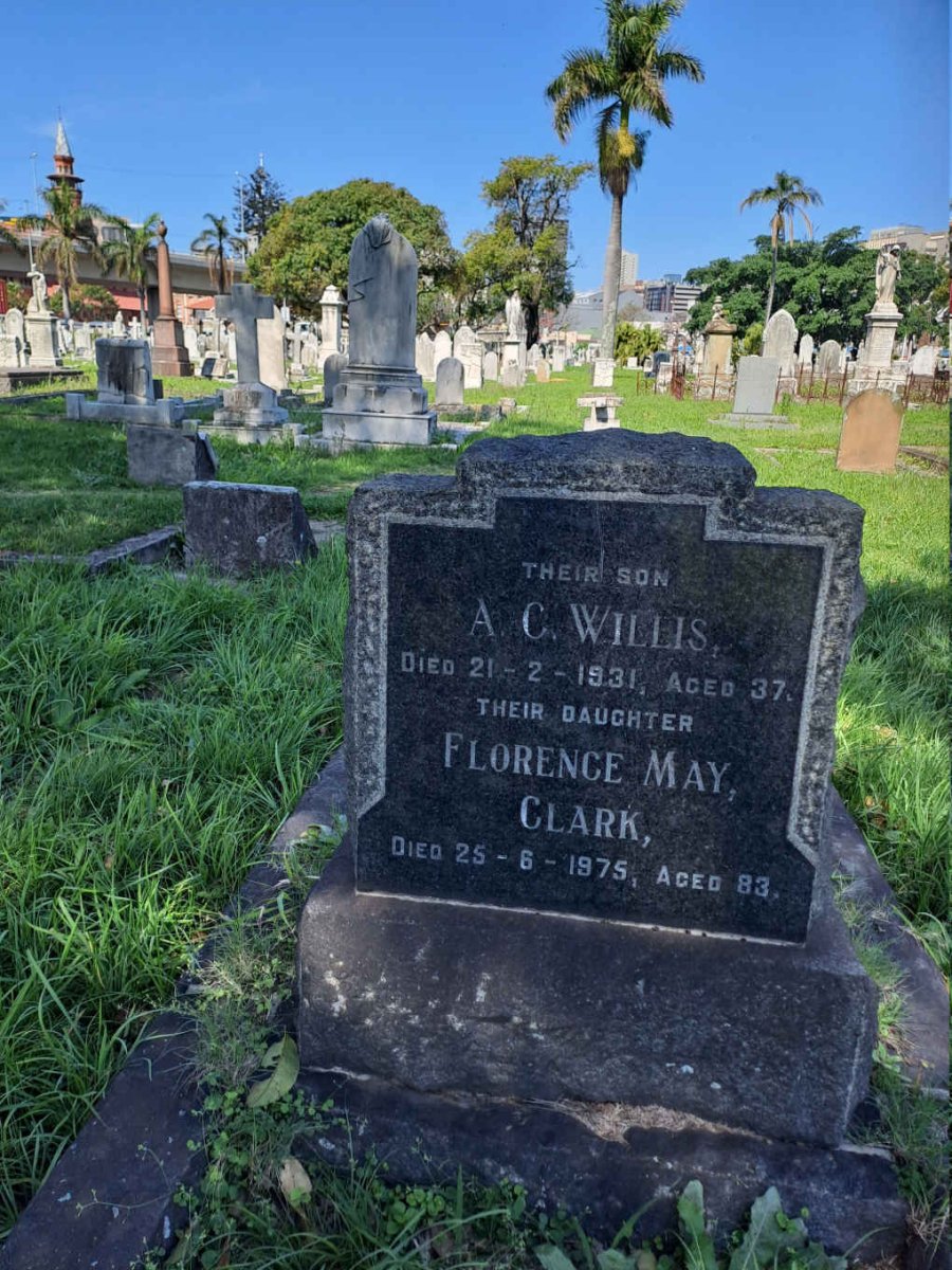 WILLIS A.C. -1931 :: CLARK Florence May -1975