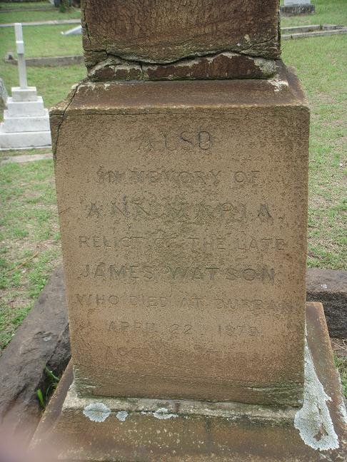 WATSON Ann Maria -1879