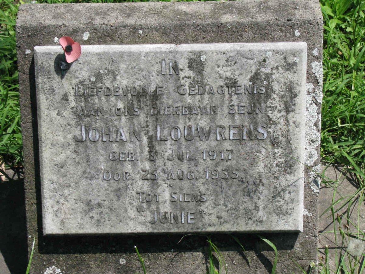 LOUWRENS Johan 1917-1935