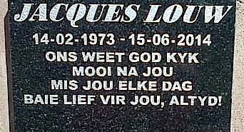 LOUW Jacques 1973-2014