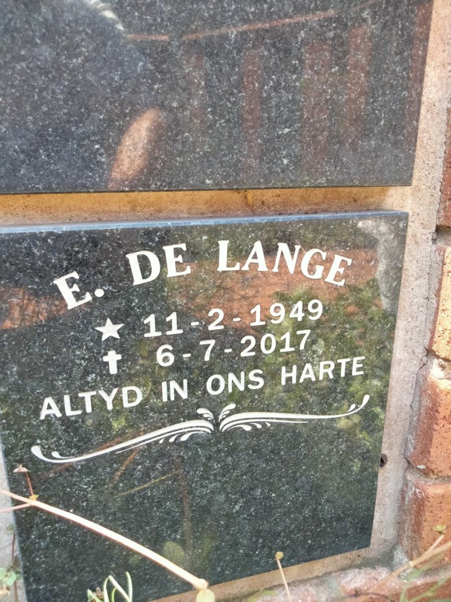 LANGE E., de 1949-2017