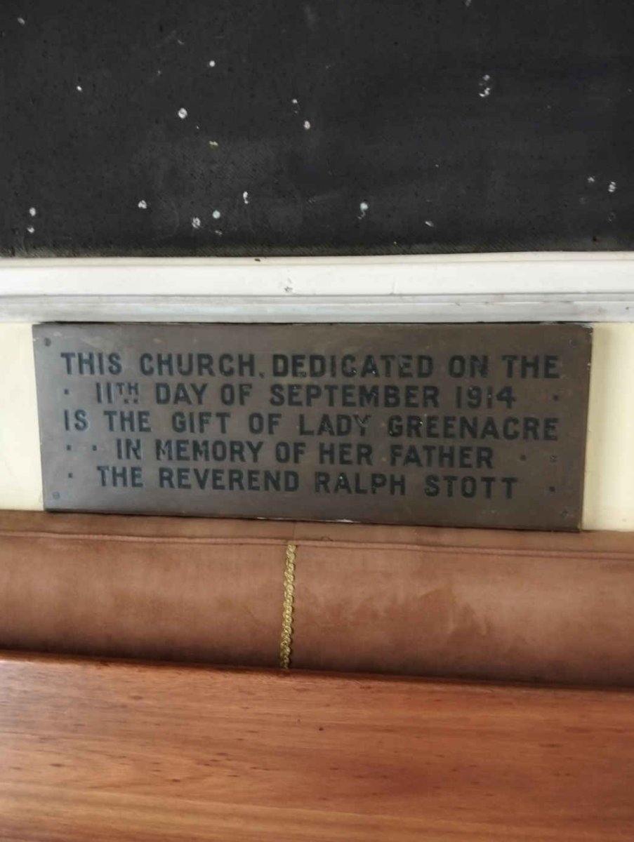 4. Dedication plaque 1914