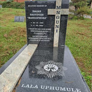 MNGUNI Isaiah Baduduze 1963-2020