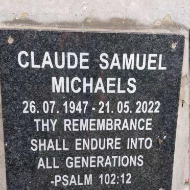 MICHAELS Claude Samuel 1947-2022