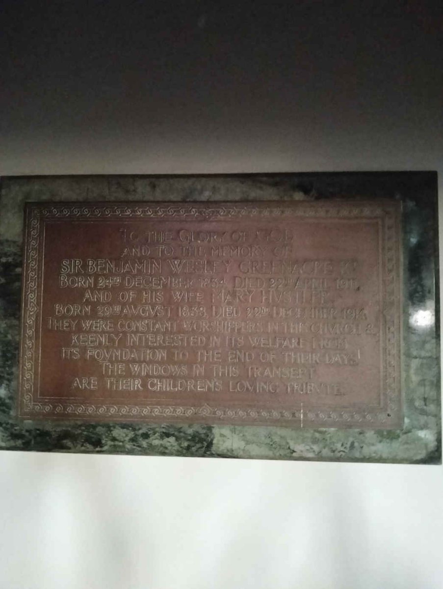 GREENACRE Benjamin Wesley, Sir 1834-1911 & Mary Hustler 1838-1916