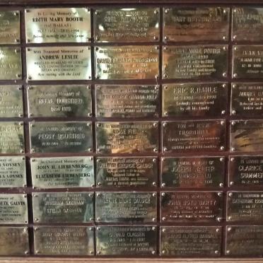 14. Memorial plaques