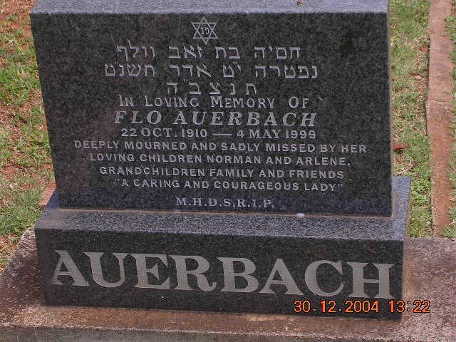 AUERBACH Flo 1910-1999