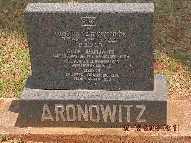 ARONOWITZ Alick -1984