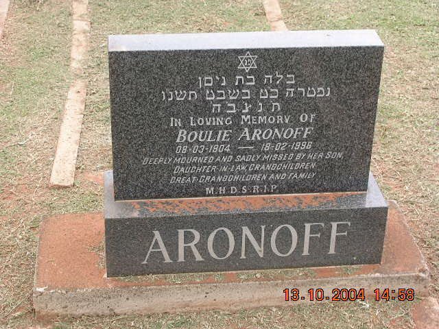 ARONOFF Boulie 1904-1996