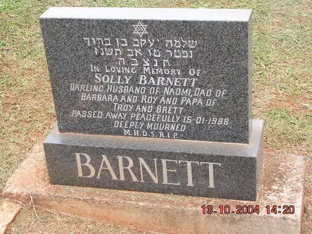 BARNETT Solly -1998